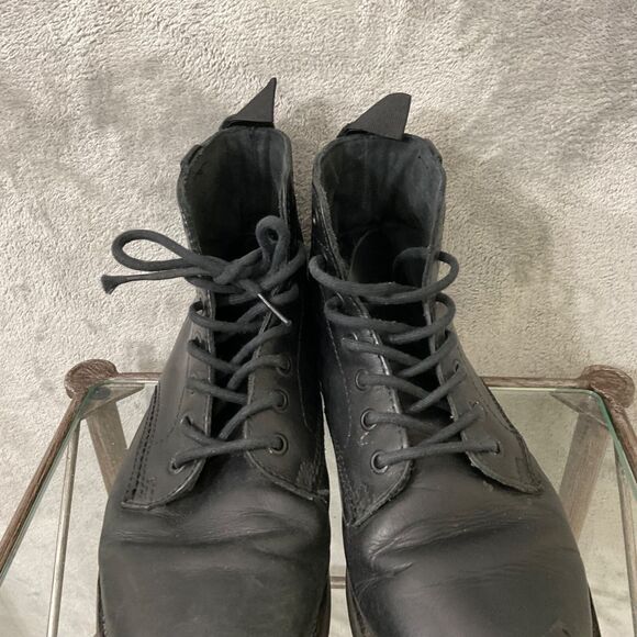 Vans Men's 8.5 High-Top Lace-Up Skater non canvas Boot 500664 Black - Picture 6 of 12